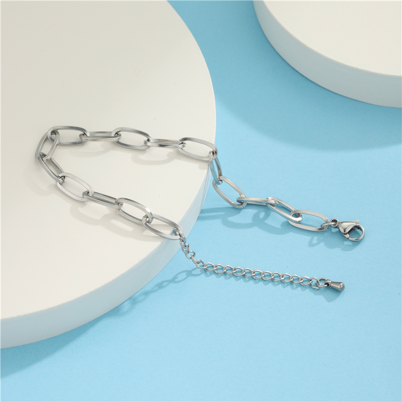 Wholesale Simple Style Simple Solid Color Stainless Steel Bracelets