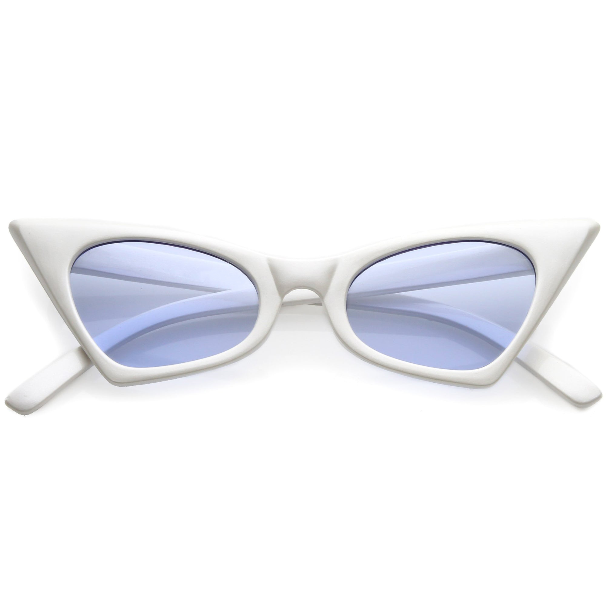 Retro 1950's Geometric High Pointed Cat Eye Sunglasses