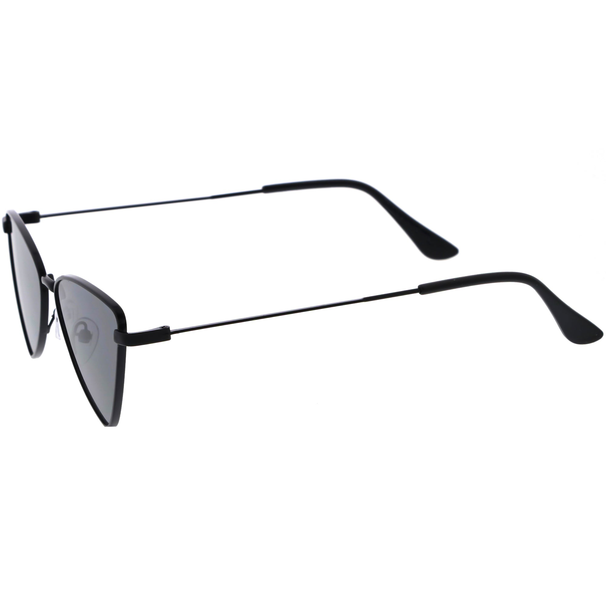 Slim Point Lightweight Metal Cat Eye Sunglasses